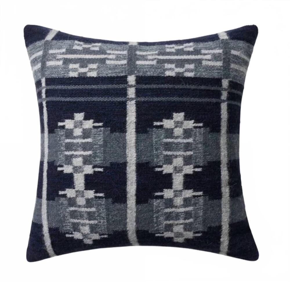 NEW THE CITIZENRY alondra square pillow in navy